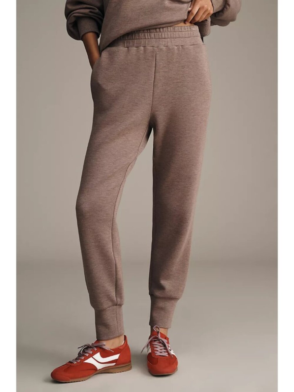 Varley The Slim Cuff 25 Pants Deep Taupe Marle Jogger Athleisure Womens Size XS